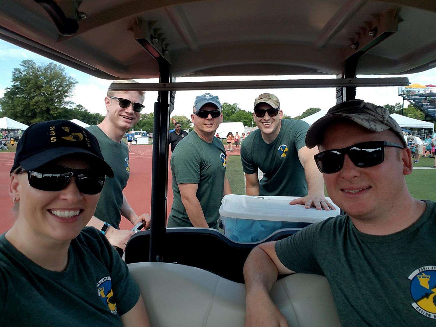 Members of the 235th CAOS volunteering at a community event