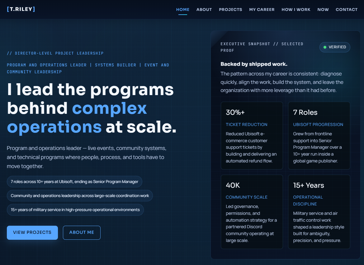 Custom Portfolio Platform